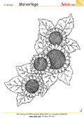 Malvorlage Sonnenblumen