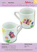 Porzellan Tasse mit Schmetterlinge