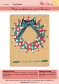 Weihnachtskarte mit Sternen von Fotokarton