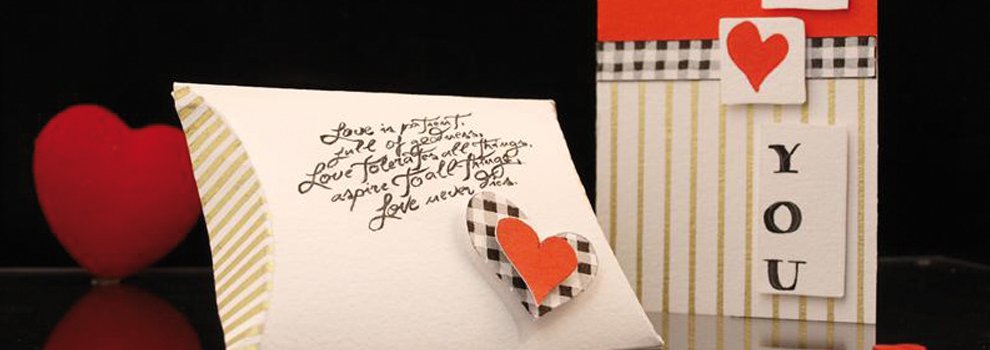 Valentinskarte mit Box