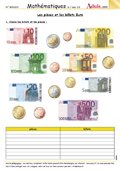 Les pi&#xE8;ces en euro et billets en euro