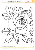 Mod&#xE8;le de dessin - La vie en Rose