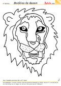 Mod&#xE8;le de dessin - Lion