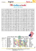 The 50 US states wordsearch - Can you find them?