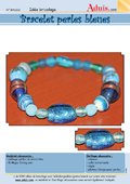 Bracelet perles bleues