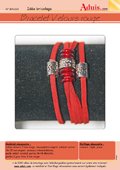 Bracelet velours rouge