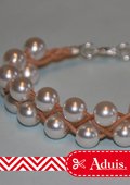 Bracelet cuir avec perles