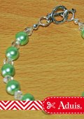 Bracelet sobre en vert