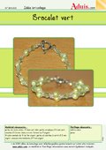 Bracelet perles vert