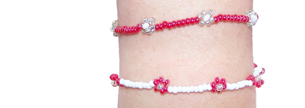 Bracelet de perles Cha&#xEE;ne de fleurs Daisy Chain