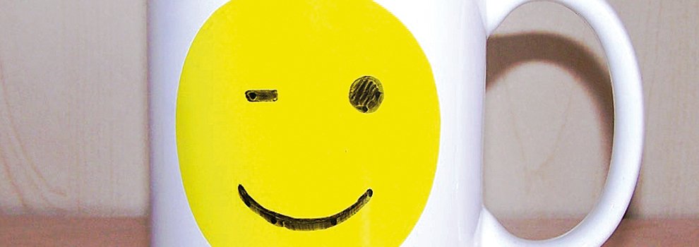 Tasse Smiley avec Color Dekor