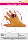 Aludraht Ring &quot;Pink&quot;
