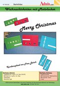 Weihnachtskarte mit Motivlocher
