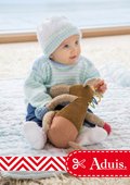 Baby - gestreepte trui, mutsje en sokken