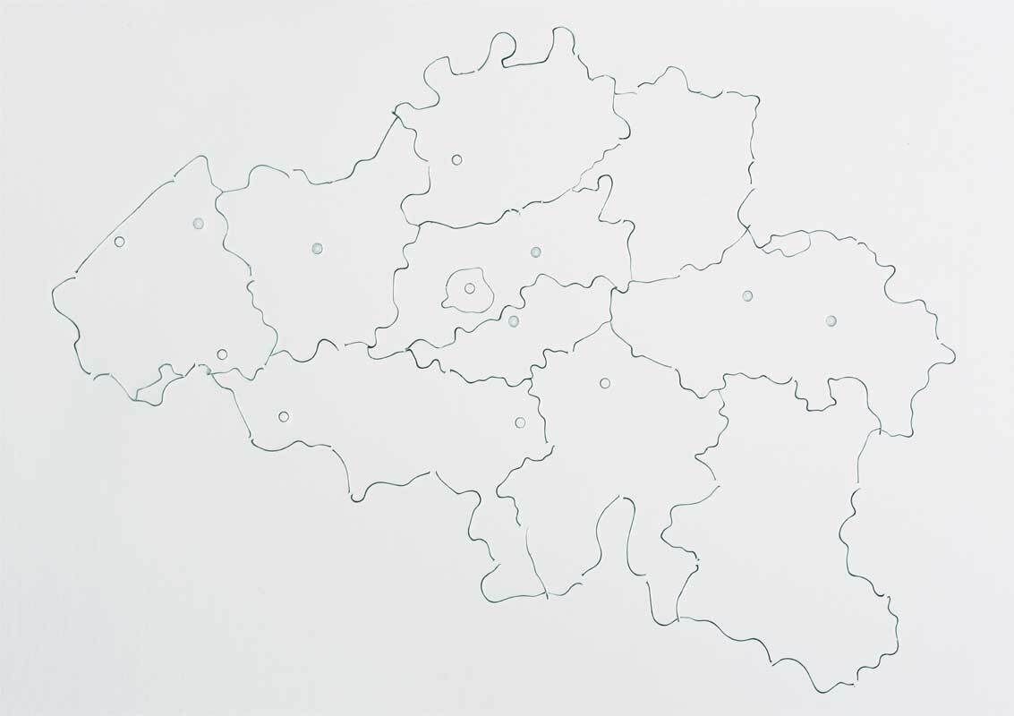 Puzzle Pappkarton - Provinzen Belgiens