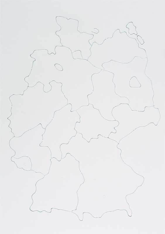 Puzzel karton, Deelstaten van Duitsland