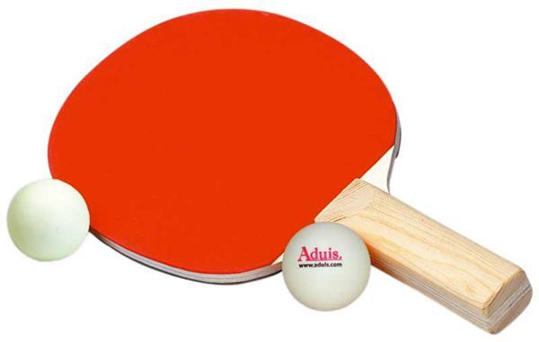 La raquette de ping-pong