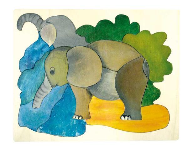 Puzzle Elefant - Bauanleitung
