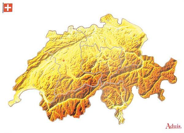 Puzzle en bois : Les cantons de Suisse