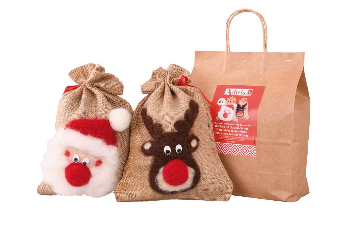 Set créatif - Petits sacs feutrés Père Noël