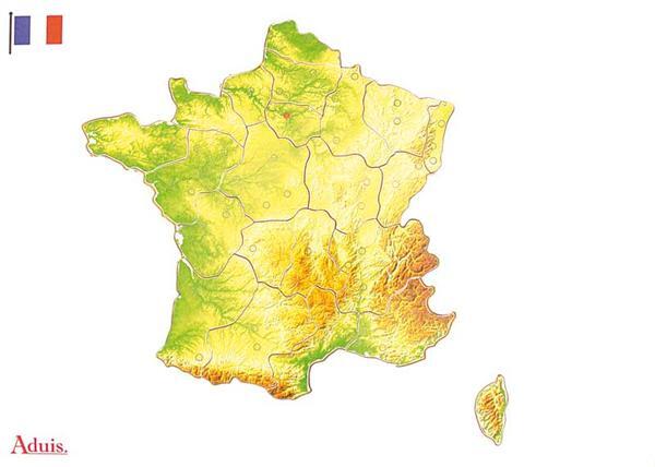 Puzzel Frankrijk regio's