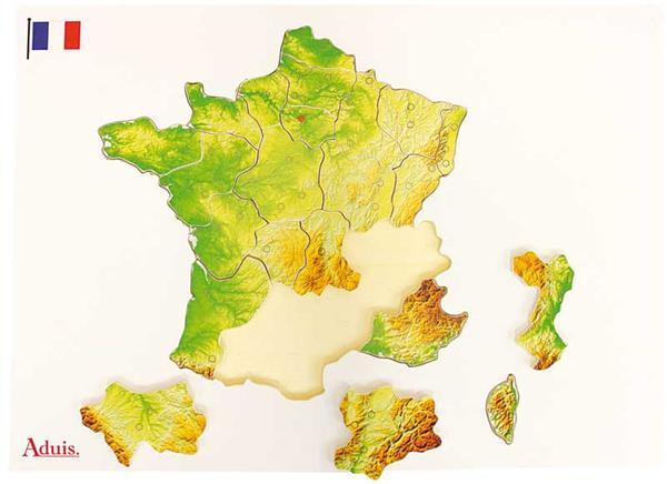Puzzle en bois : la France