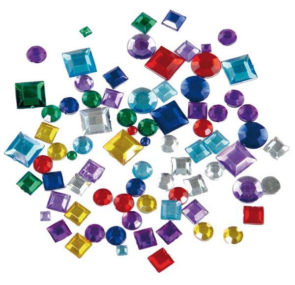 Pierres à bijoux - 800 pces, carrées et rondes