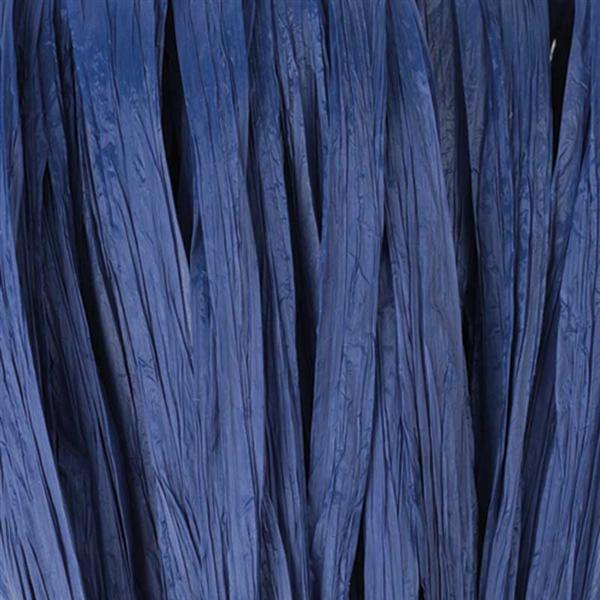 Raffia mat - 10 m, medium blauw