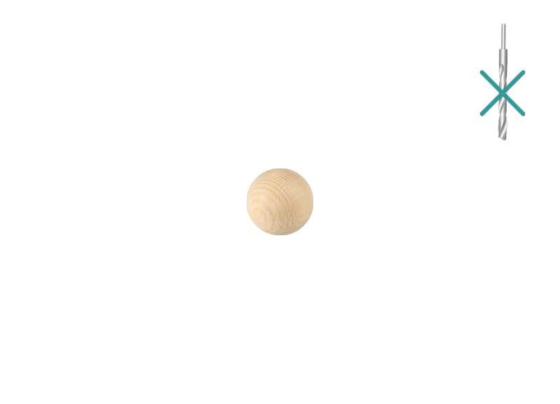 Houten ballen - 100 st., zonder gat, Ø 8 mm