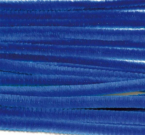 Chenilledraad - 10 st., 50 cm, middenblauw