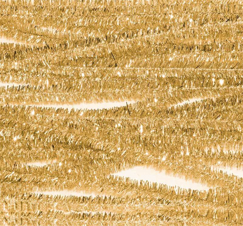 Chenilledraad - 10 st., 50 cm, goud