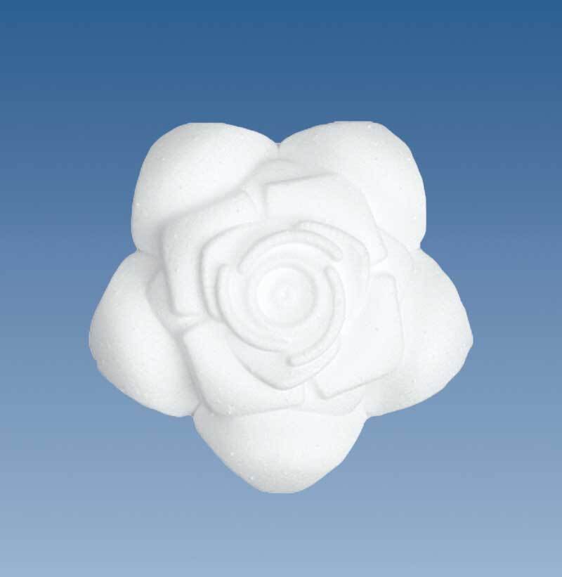 Styropor - Rose, Ø 9 cm x 3 cm