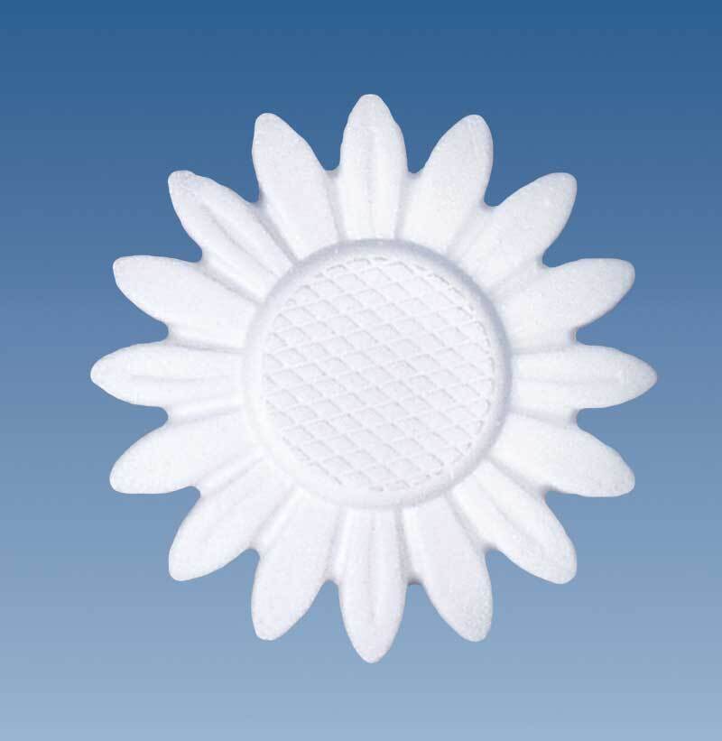 Piepschuim - zonnebloem, Ø 15 cm x 1,5 cm