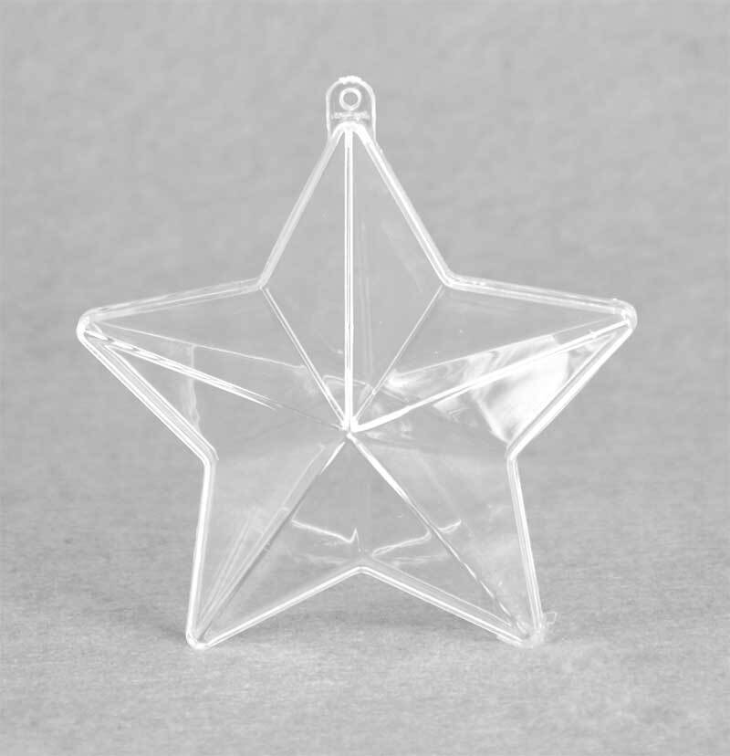 Stern glasklar - 2-teilig, 160 mm