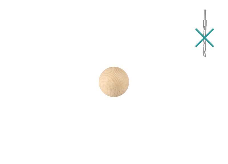 Houten ballen - 100 st., zonder gat, &#xD8; 10 mm