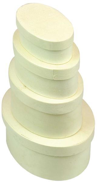 Boîte copeaux - ovale, Hauteur 40 - 90 x 55 mm