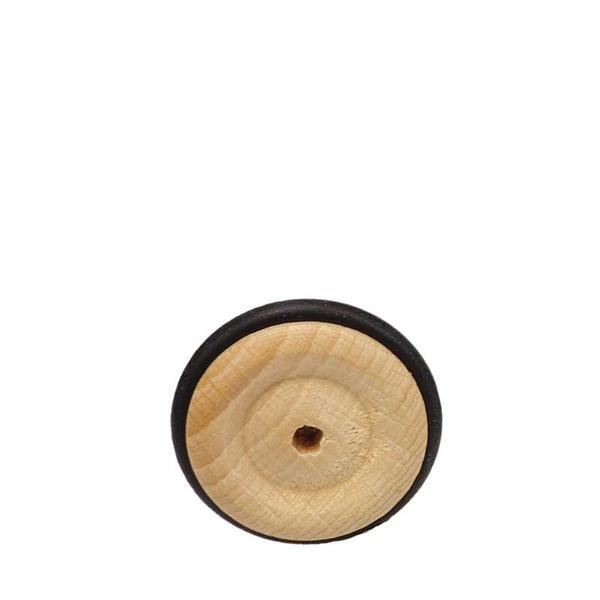 Houten wiel met rubberband - boring 4 mm, &#xD8; 33 mm