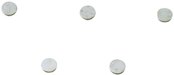 Aimants ronds - 10 pces, Ø 6 x 1 mm