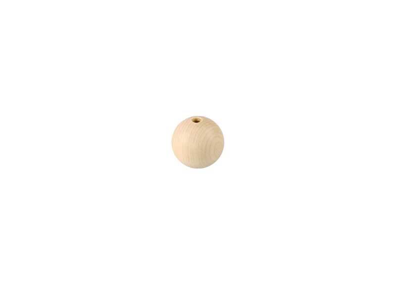 Houten ballen - 100 st., boorgat 3 mm, Ø 10 mm