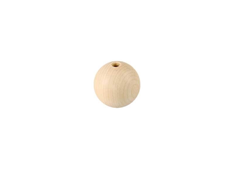 Houten ballen - 50 st., boorgat 4 mm, Ø 15 mm