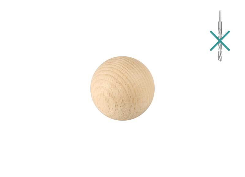 Houten ballen - 25 st., zonder gat, Ø 20 mm