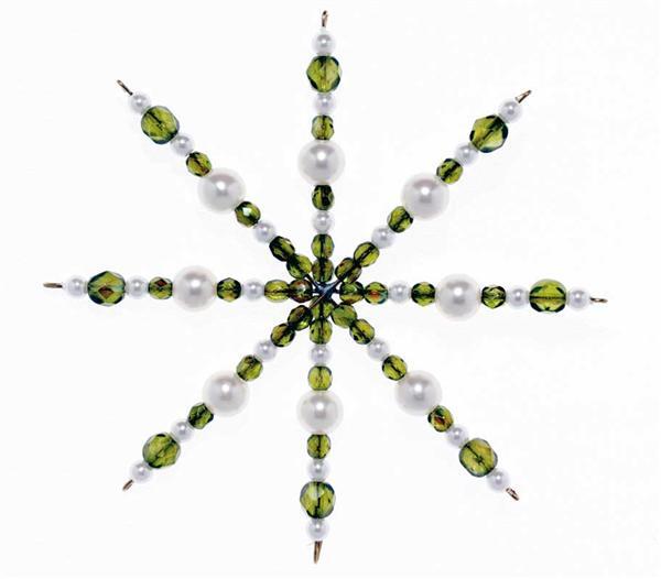Geslepen glaskralen - Ø 4 mm, groen