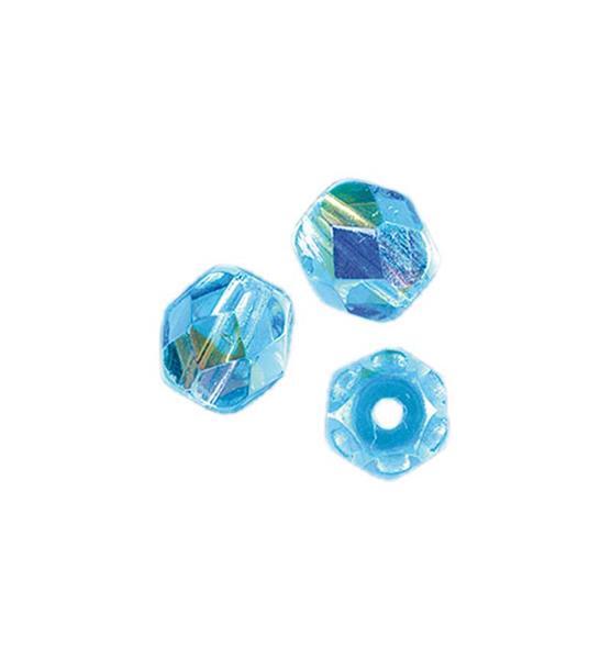 Perles de verre polies Ø 4 mm, aqua