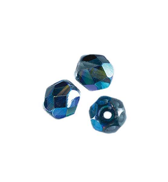 Perles de verre polies Ø 4 mm, anthracite