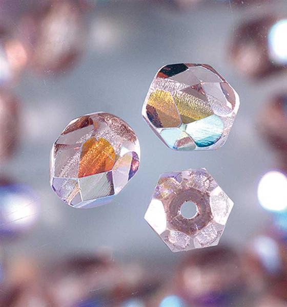 Glasschliffperlen &#xD8; 6 mm, lila