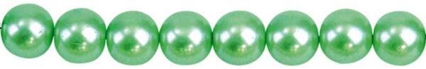 Perles de verre cirées - Ø 4 mm,120 pces, turquois