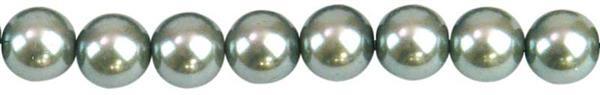 Perles de verre cirées - Ø 4 mm, 120 pces, argent