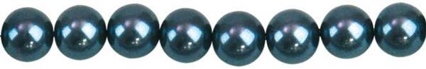 Perles de verre cirées - Ø 4mm,120 pces,anthracite