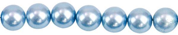 Glaswachsperle Ø 6 mm, 100 Stk. - hellblau