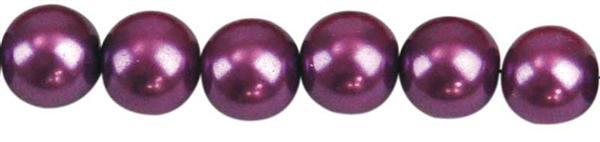 Glaswachsperle Ø 8 mm, 50 Stk. - violett